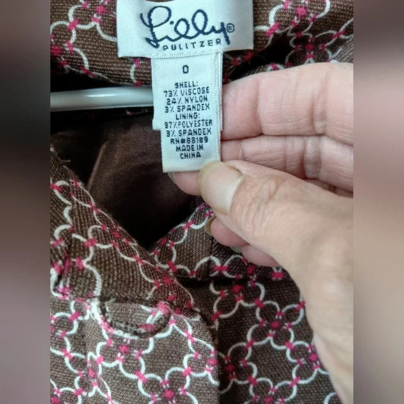 Lilly Pulitzer women's 0 #66197 Valeria Smores Blazer Jacket Office Wear - Picture 5 of 9